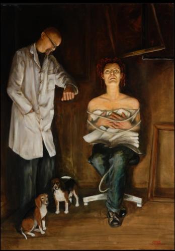 Stagnation  oil on panel  48x24